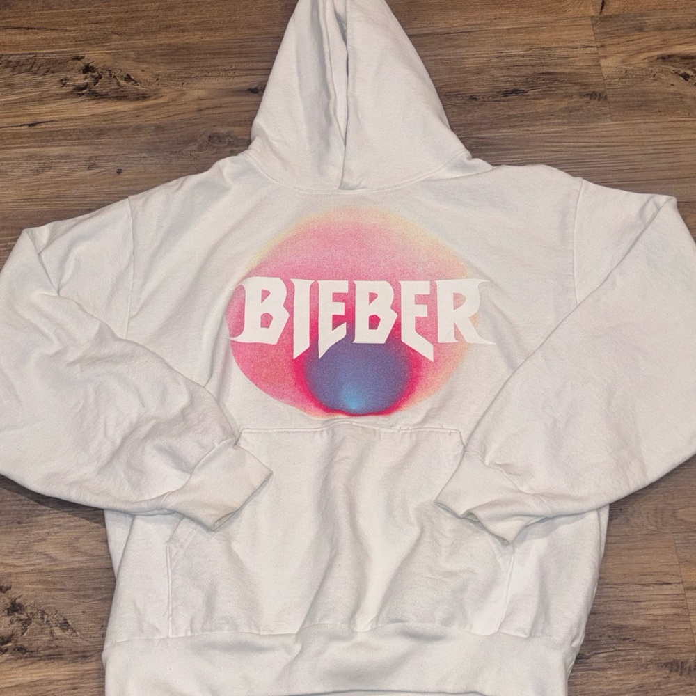 Justin Bieber Justice World Tour Hoodie 2022 Official Merch LA Apparel L Heavy - Picture 3 of 15